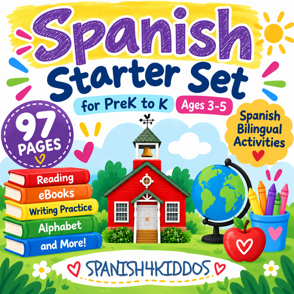 Spanish Starter Set for PreK to K - Vol 1