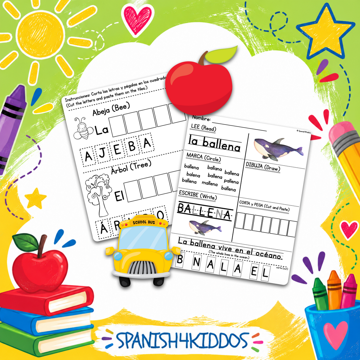 Spanish Starter Set for PreK to K - Vol 1