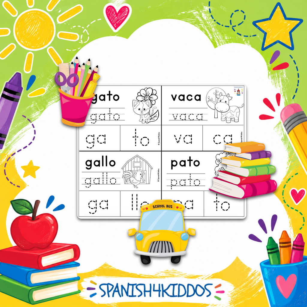 Spanish Starter Set for PreK to K - Vol 1