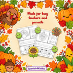 Spanish Thanksgiving Activities for Kids | 90+ Bilingual English & Spanish Printables | PreK-K Ages 3–5