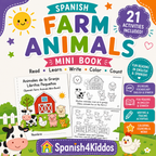 Spanish Farm Animals Mini Books